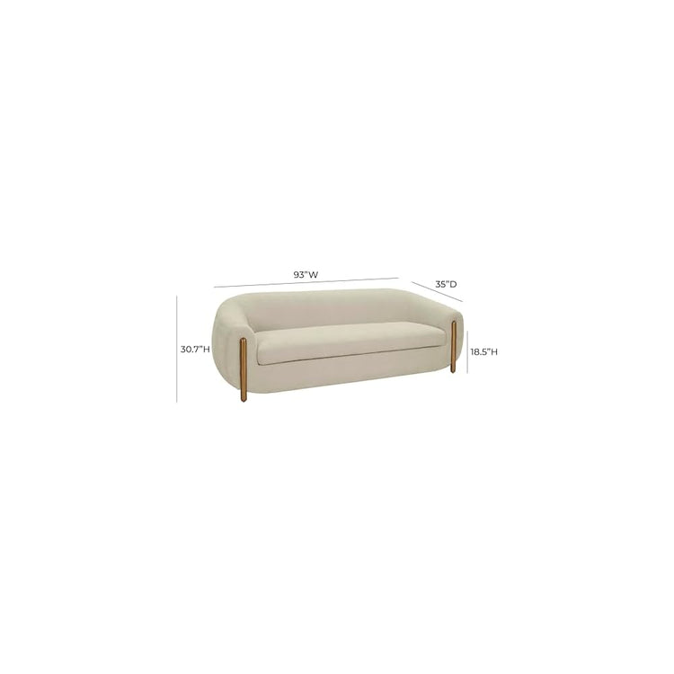 Tov Furniture Lina Grey Textured Linen Sofa by Inspire Me! Home Décor