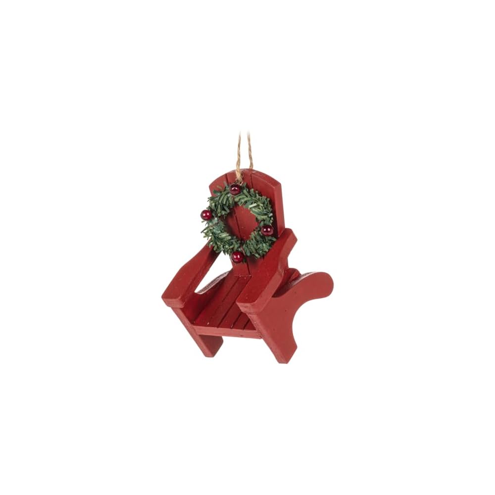 Abbott Collection Muskoka Chair with Wreath Ornament