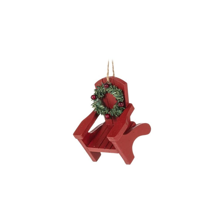 Abbott Collection Muskoka Chair with Wreath Ornament