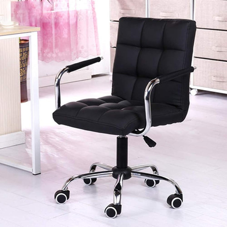 Office Chair Home Leisure Swivel Chair Lift Chair Office Work Chair Staff Liftable Work Chair Leather Desk Gaming Chair Computer Desk Chair Swivel Executive Chair Home Furniture Chair【US Stock】